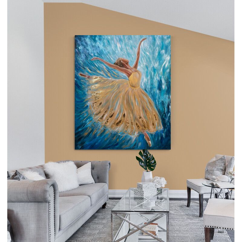 TAYRONA STORE - Cuadro En Lienzo Para La Sala Pintura Mujer 259 40x50cm