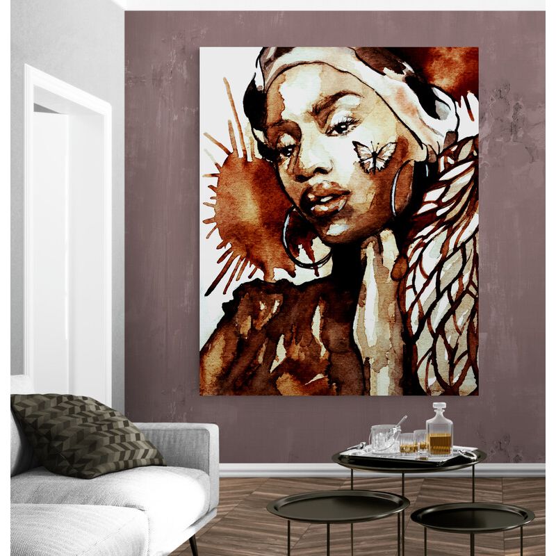 TAYRONA STORE - Cuadro En Lienzo Para La Sala Pintura Mujeres Africanas 017 40x50cm