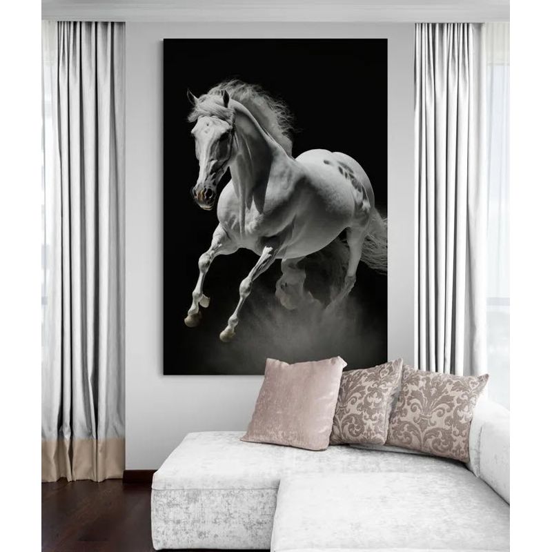 TAYRONA STORE - Cuadro En Lienzo Para La Sala Caballos 249 80x120cm