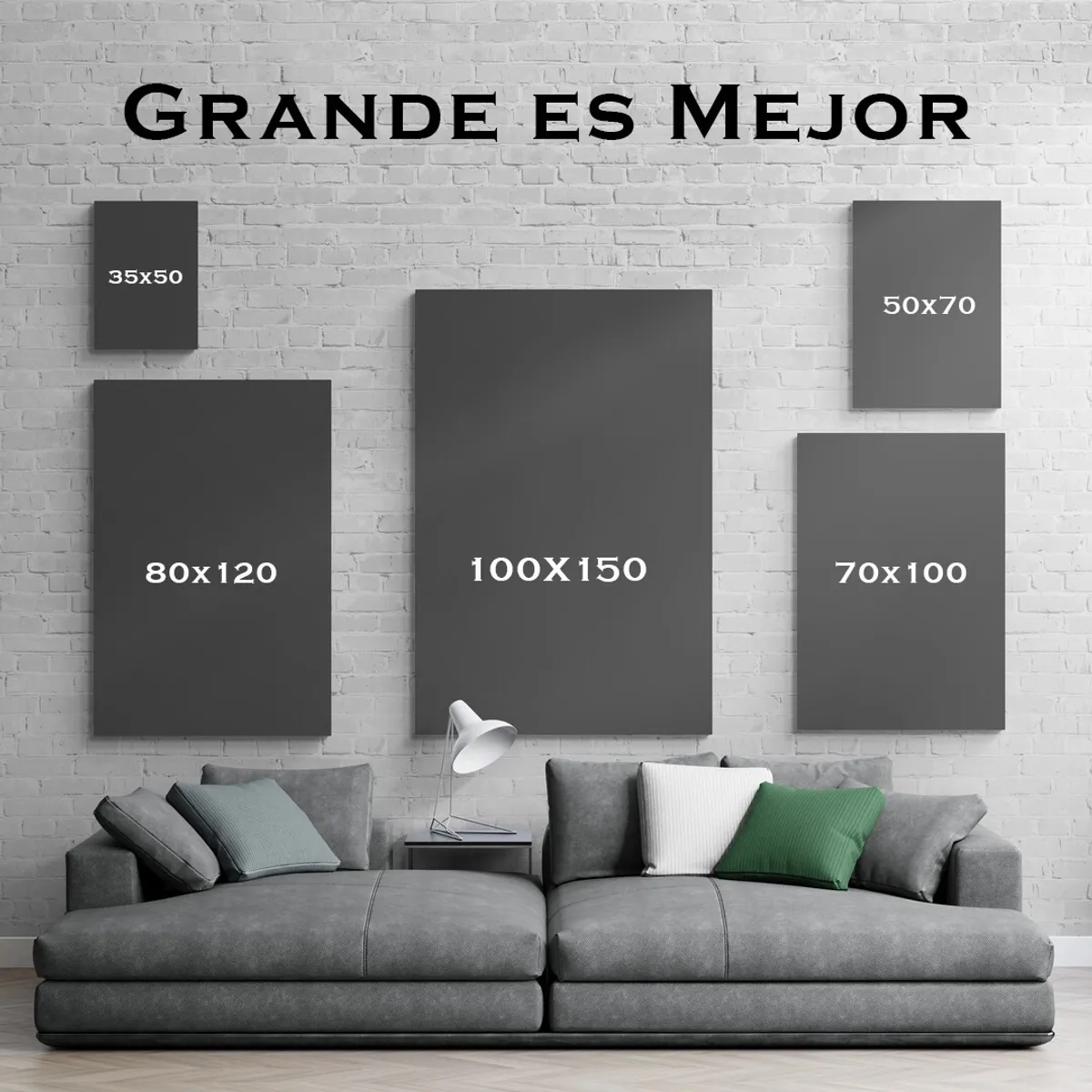 TAYRONA STORE - Cuadro En Lienzo Para La Sala Diseño Minimalista 422 35x50cm