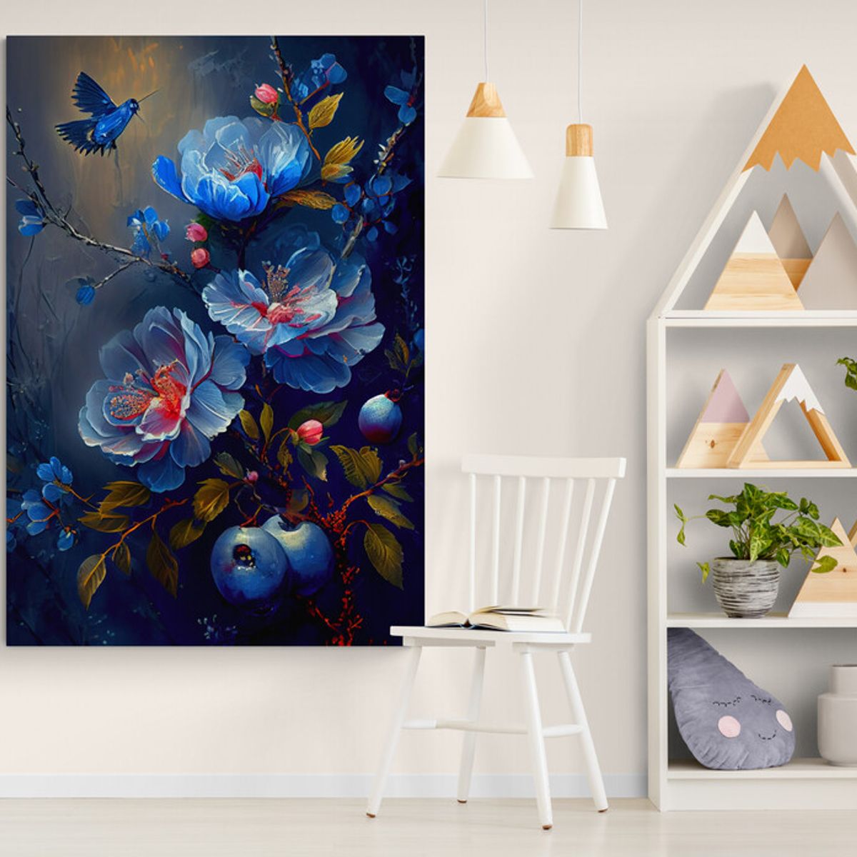 TAYRONA STORE - Cuadro En Lienzo Para La Sala Flores 508 80x120cm.