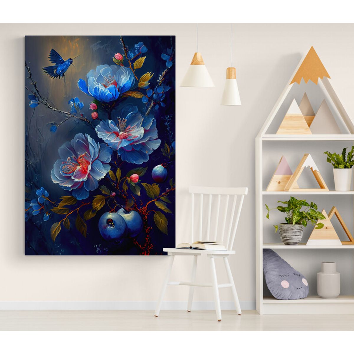 TAYRONA STORE - Cuadro En Lienzo Para La Sala Flores 508 80x120cm.