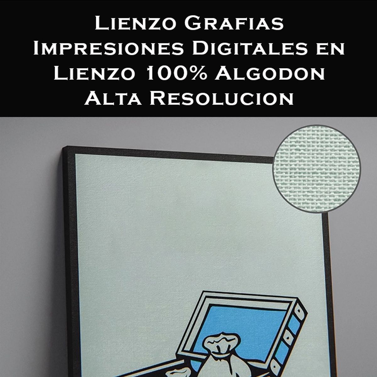 TAYRONA STORE - Cuadro En Lienzo Para La Sala Perro 206 50x70cm