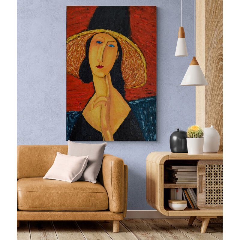 TAYRONA STORE - Cuadro En Lienzo Para La Sala Pintura Mujer 169 70x100cm