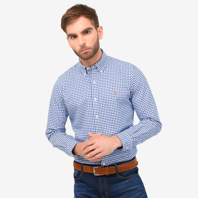 POLO RALPH LAUREN - Camisa Hombre de Rayas Manga larga de Algodón Custom Fit Polo Ralph Lauren