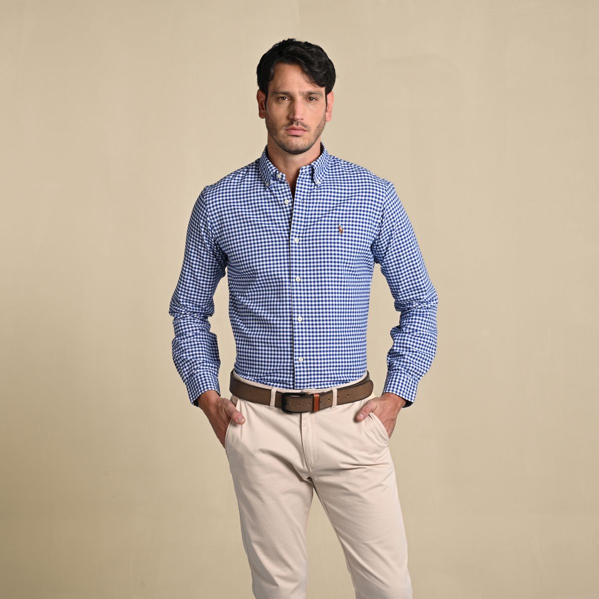 POLO RALPH LAUREN - Camisa Hombre de Rayas Manga larga de Algodón Custom Fit Polo Ralph Lauren