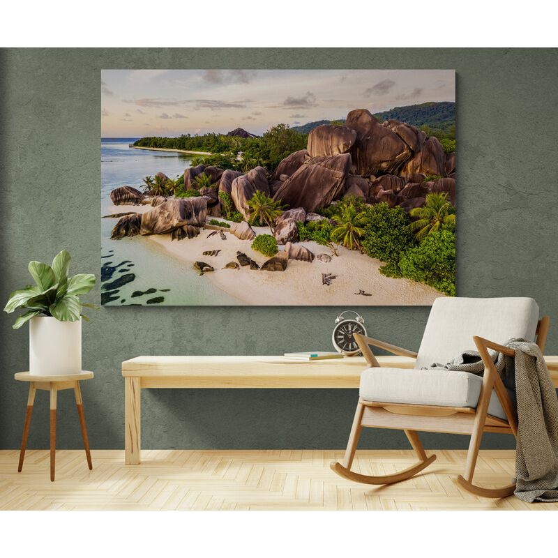 TAYRONA STORE - Cuadro En Lienzo Para La Sala Playa 150 100x70cm