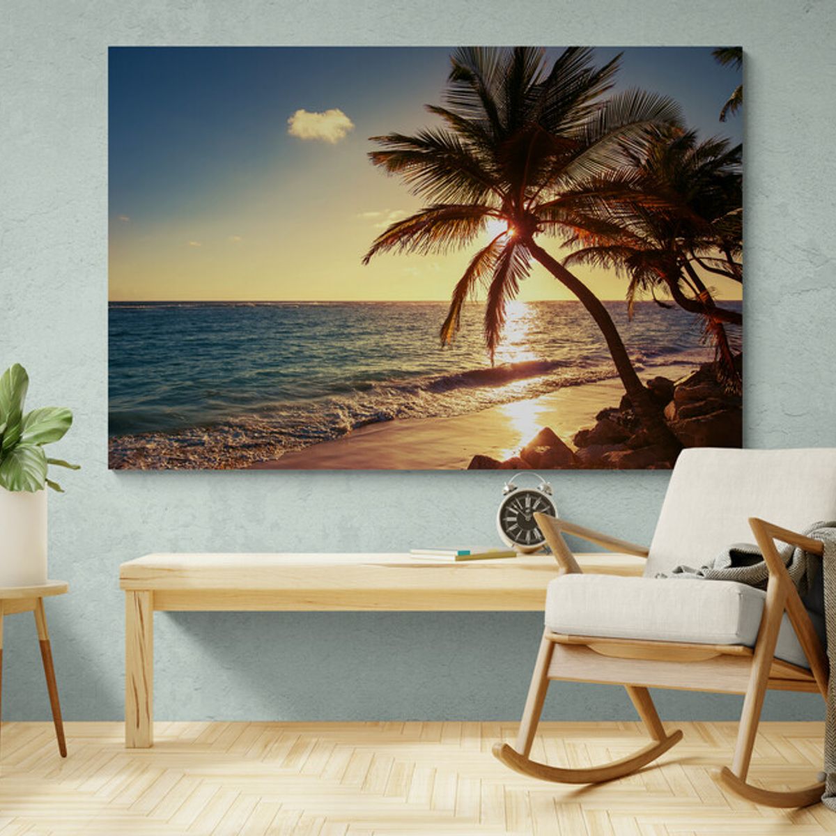 TAYRONA STORE - Cuadro En Lienzo Para La Sala Playa 146 70x50cm