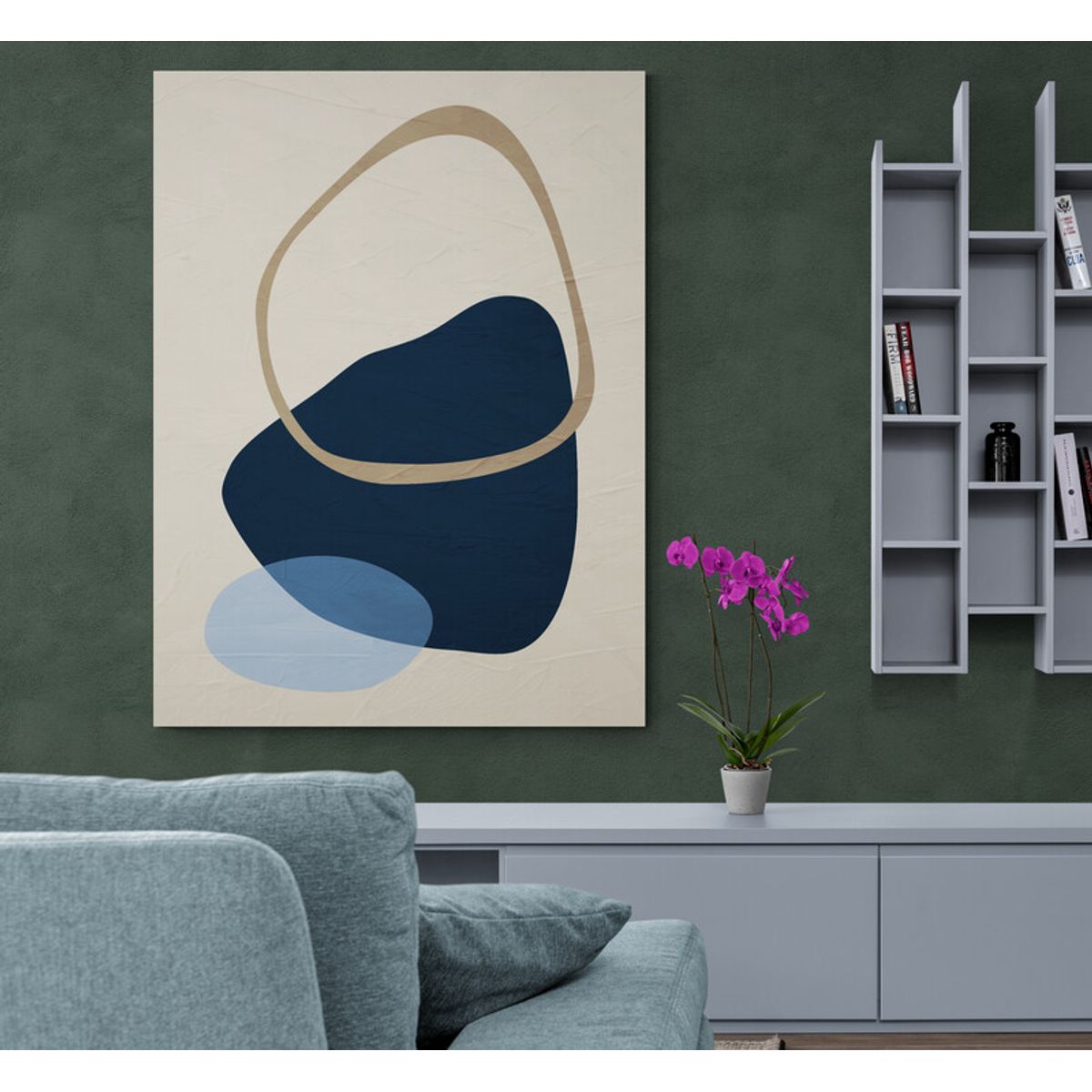 TAYRONA STORE - Cuadro En Lienzo Para La Sala Boho Diseño Minimalista 548 100x135cm.