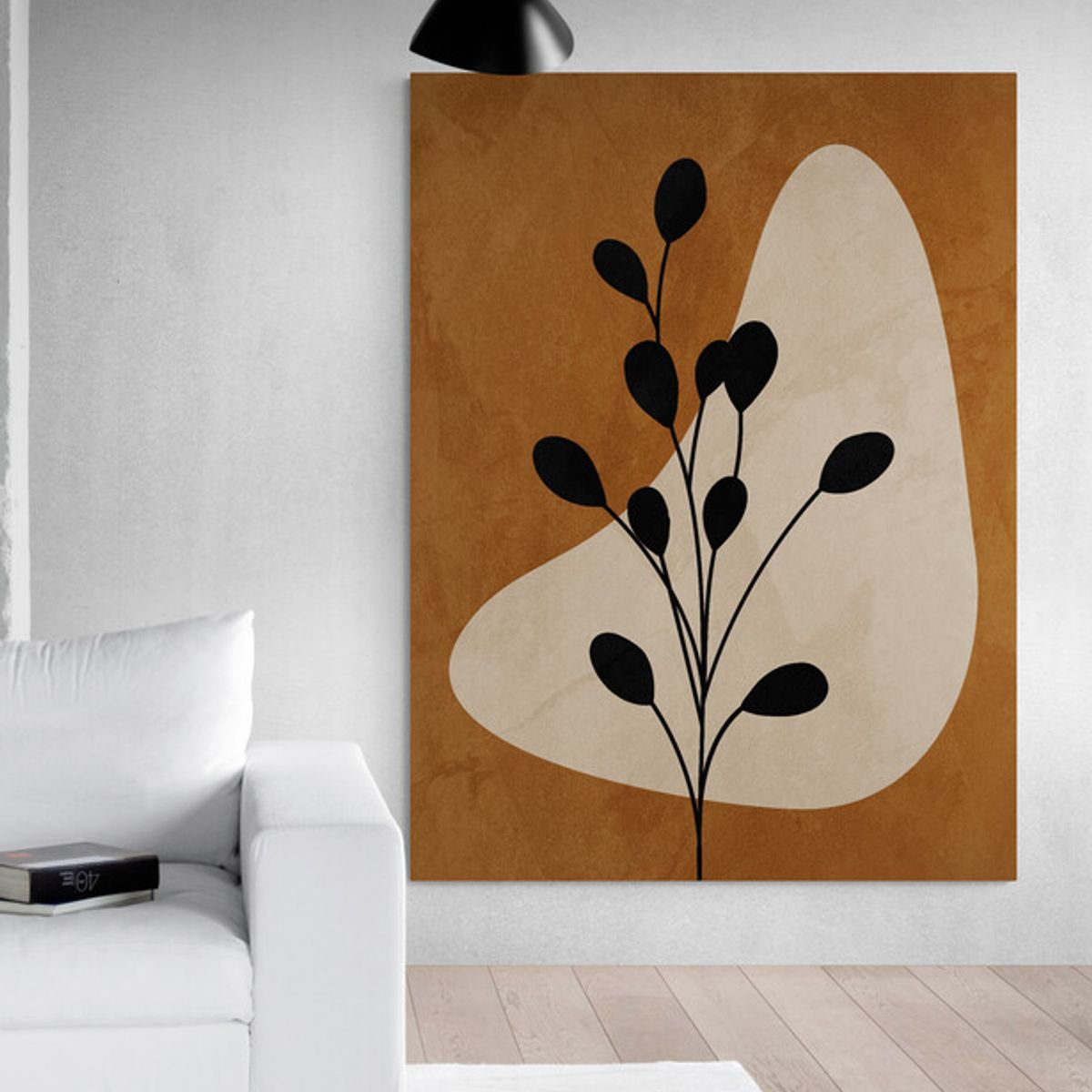 TAYRONA STORE - Cuadro En Lienzo Para La Sala Boho Diseño Minimalista 552 30x40cm