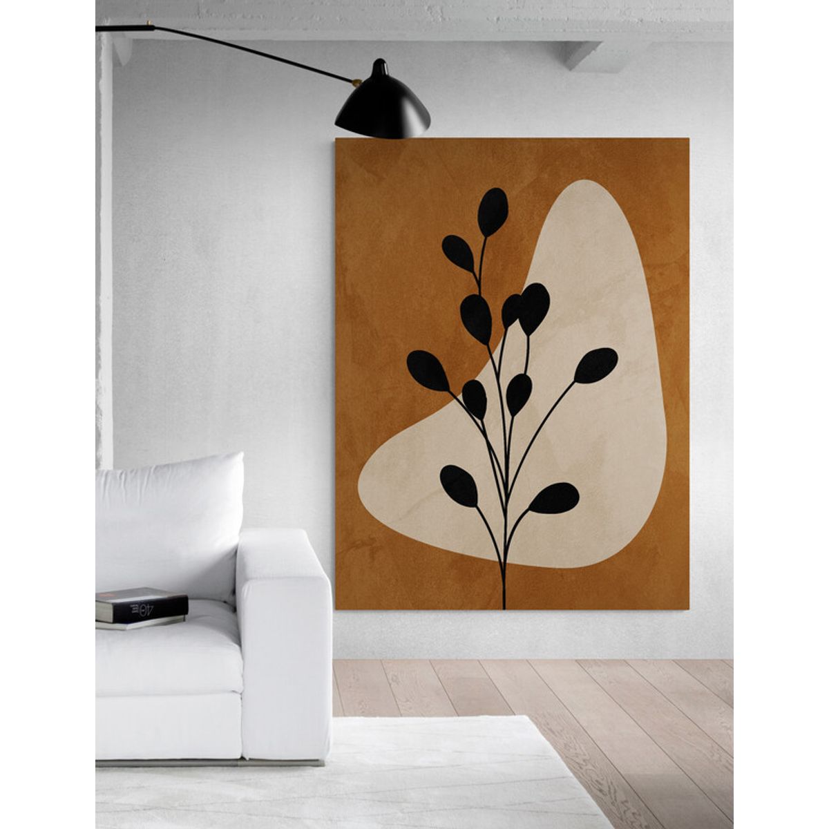 TAYRONA STORE - Cuadro En Lienzo Para La Sala Boho Diseño Minimalista 552 30x40cm