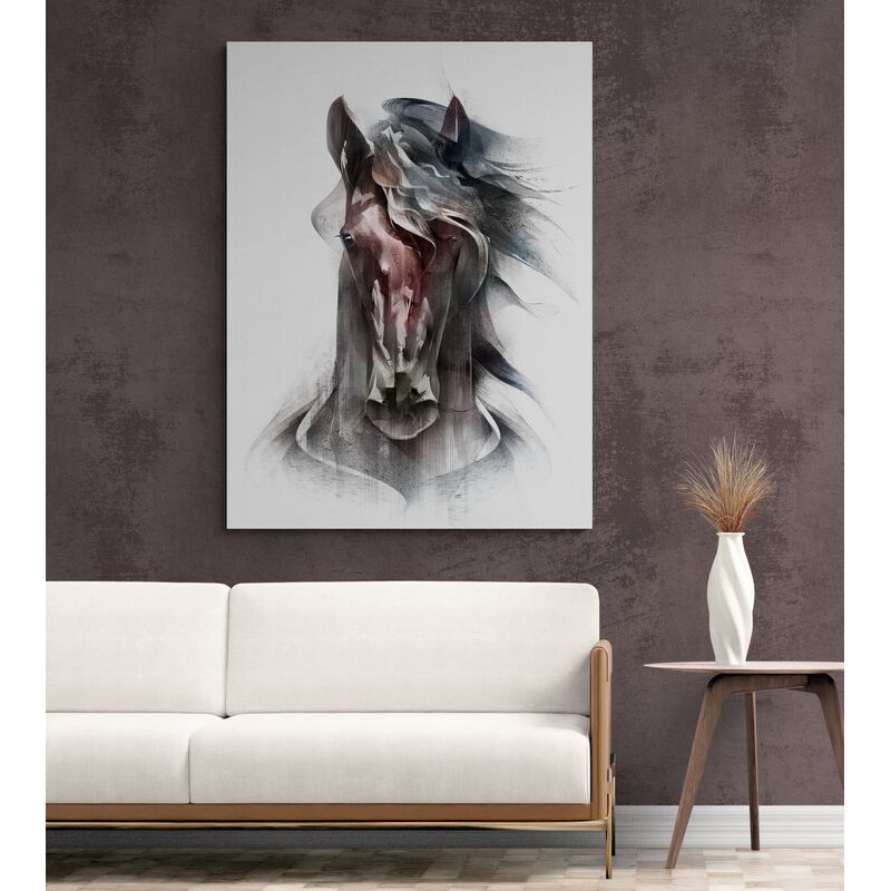 TAYRONA STORE - Cuadro En Lienzo Para La Sala Caballo 068 120x160cm