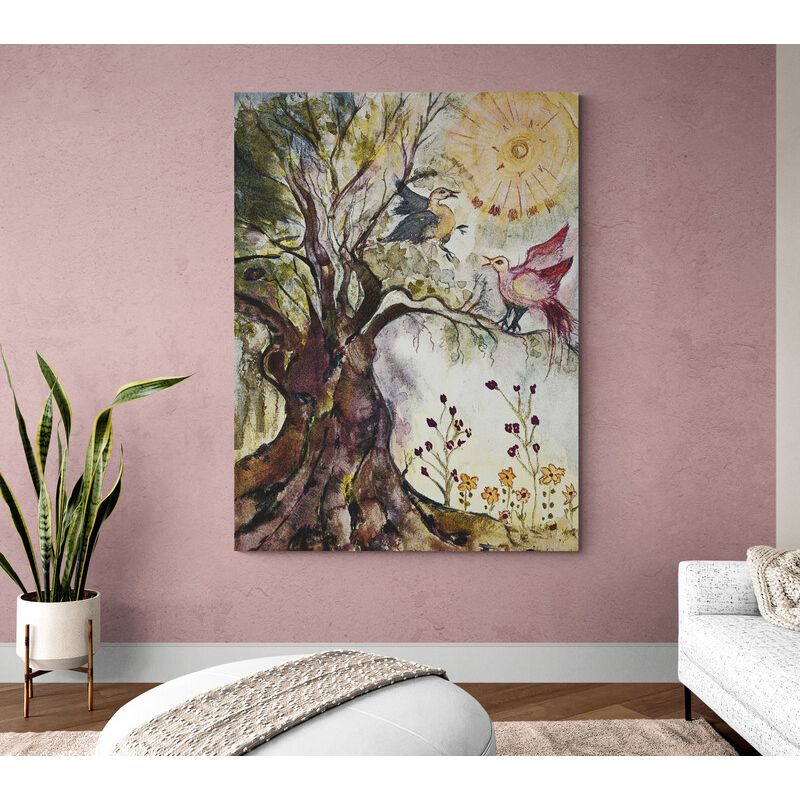TAYRONA STORE - Cuadro En Lienzo Para La Sala Arbol De La Vida 033 75x100cm