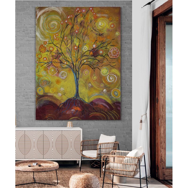 TAYRONA STORE - Cuadro En Lienzo Para La Sala Arbol De La Vida 035 75x100cm