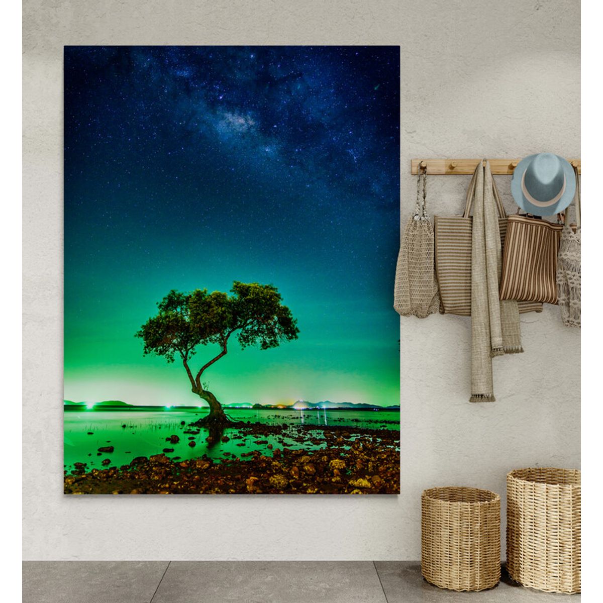 TAYRONA STORE - Cuadro En Lienzo Para La Sala Arbol Via Lactea 069 30x40cm