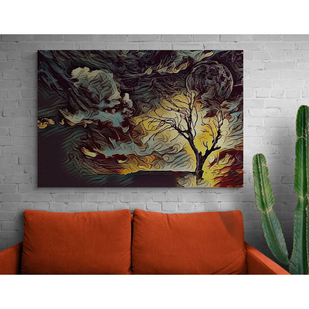 TAYRONA STORE - Cuadro En Lienzo Para La Sala Arbol De La Vida 044 100x70cm