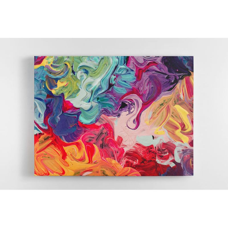 TAYRONA STORE - Cuadro En Lienzo Para La Sala Pintura Abstracta 43 40x30cm