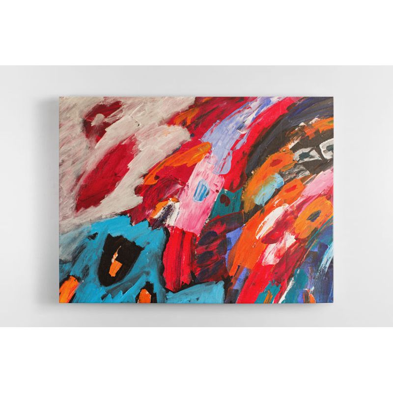 TAYRONA STORE - Cuadro En Lienzo Para La Sala Pintura Abstracta 47 135x100cm