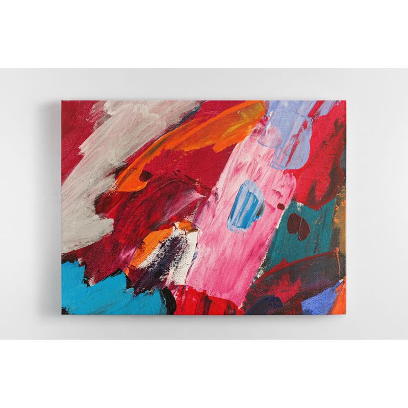 TAYRONA STORE - Cuadro En Lienzo Para La Sala Pintura Abstracta 46 40x30cm