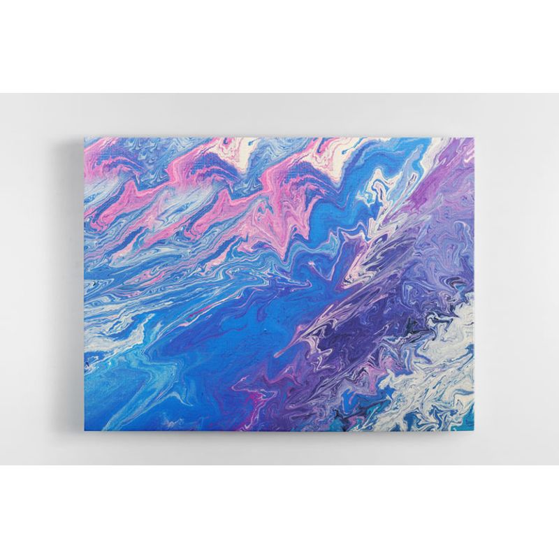 TAYRONA STORE - Cuadro En Lienzo Para La Sala Pintura Abstracta 61 40x30cm