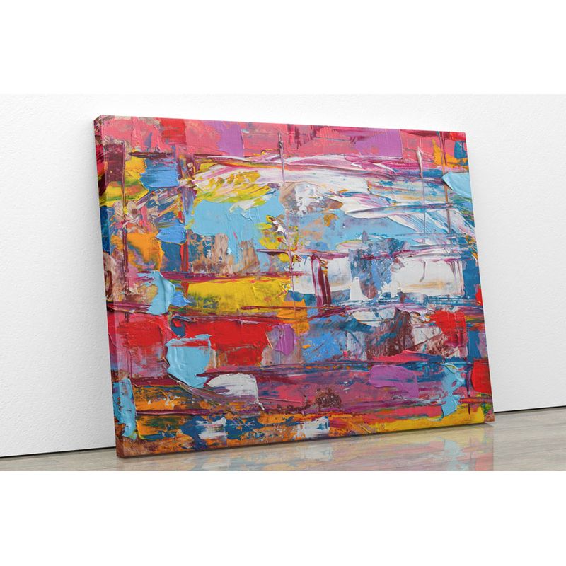 TAYRONA STORE - Cuadro En Lienzo Para La Sala Pintura Abstracta 132 40x30cm