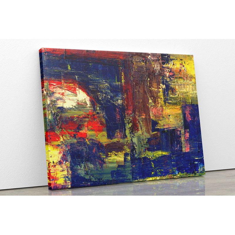 TAYRONA STORE - Cuadro En Lienzo Para La Sala Pintura Abstracta 07 40x30cm