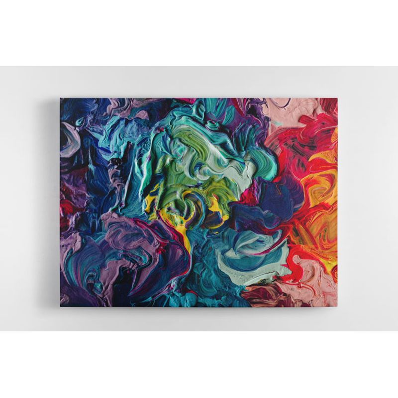 TAYRONA STORE - Cuadro En Lienzo Para La Sala Pintura Abstracta 42 135x100cm