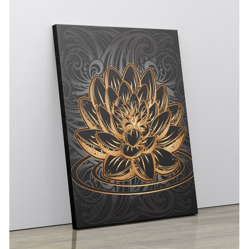 TAYRONA STORE - Cuadro En Lienzo Para La Sala Flor De Loto 06 120x160cm