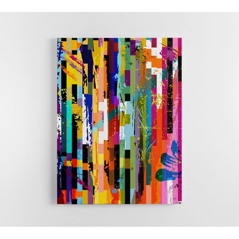 TAYRONA STORE - Cuadro En Lienzo Para La Sala Abstracto 084 30x40cm