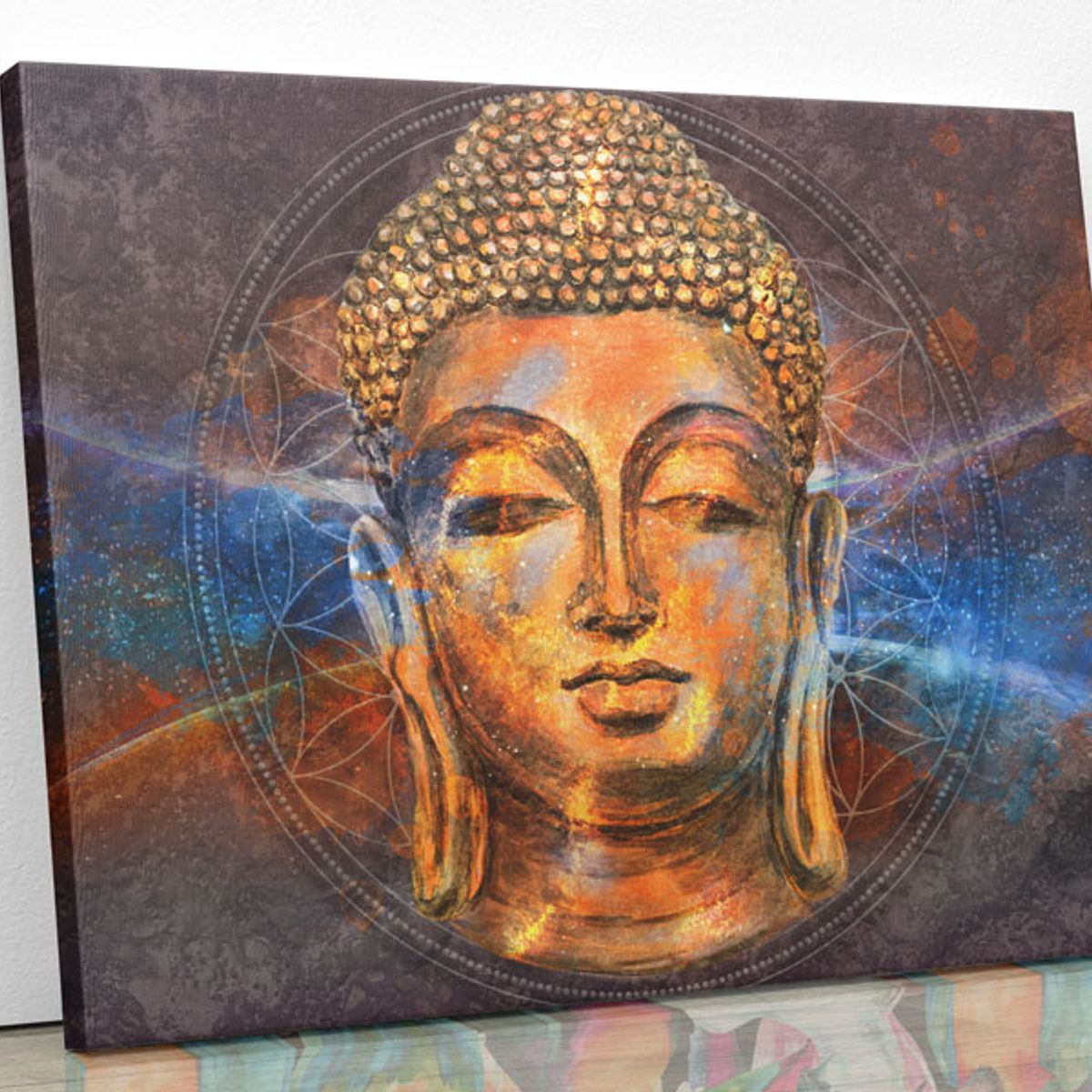 TAYRONA STORE - Cuadro En Lienzo Para La Sala Budda 50-01 75x60cm