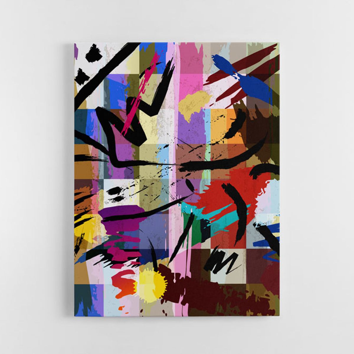 TAYRONA STORE - Cuadro En Lienzo Para La Sala Abstracto 096 30x40cm