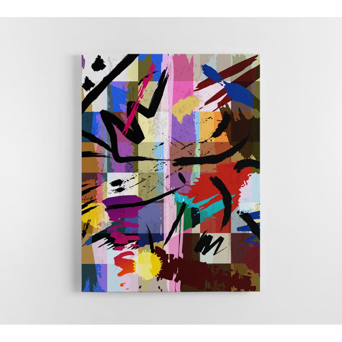 TAYRONA STORE - Cuadro En Lienzo Para La Sala Abstracto 096 30x40cm