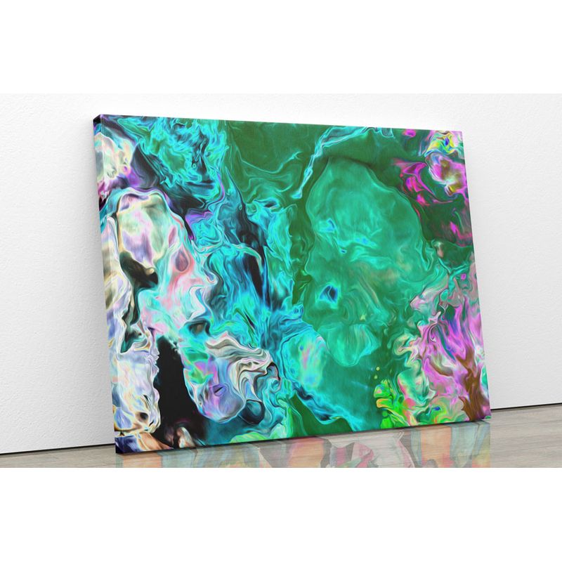 TAYRONA STORE - Cuadro En Lienzo Para La Sala Abstracto 137 50x40cm
