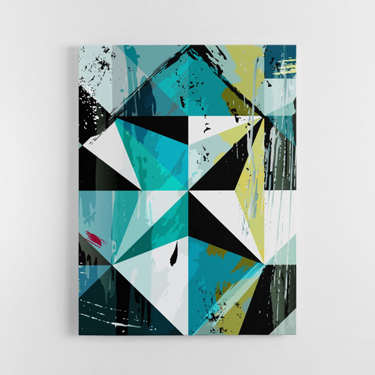 TAYRONA STORE - Cuadro En Lienzo Para La Sala Abstracto 093 120x160cm