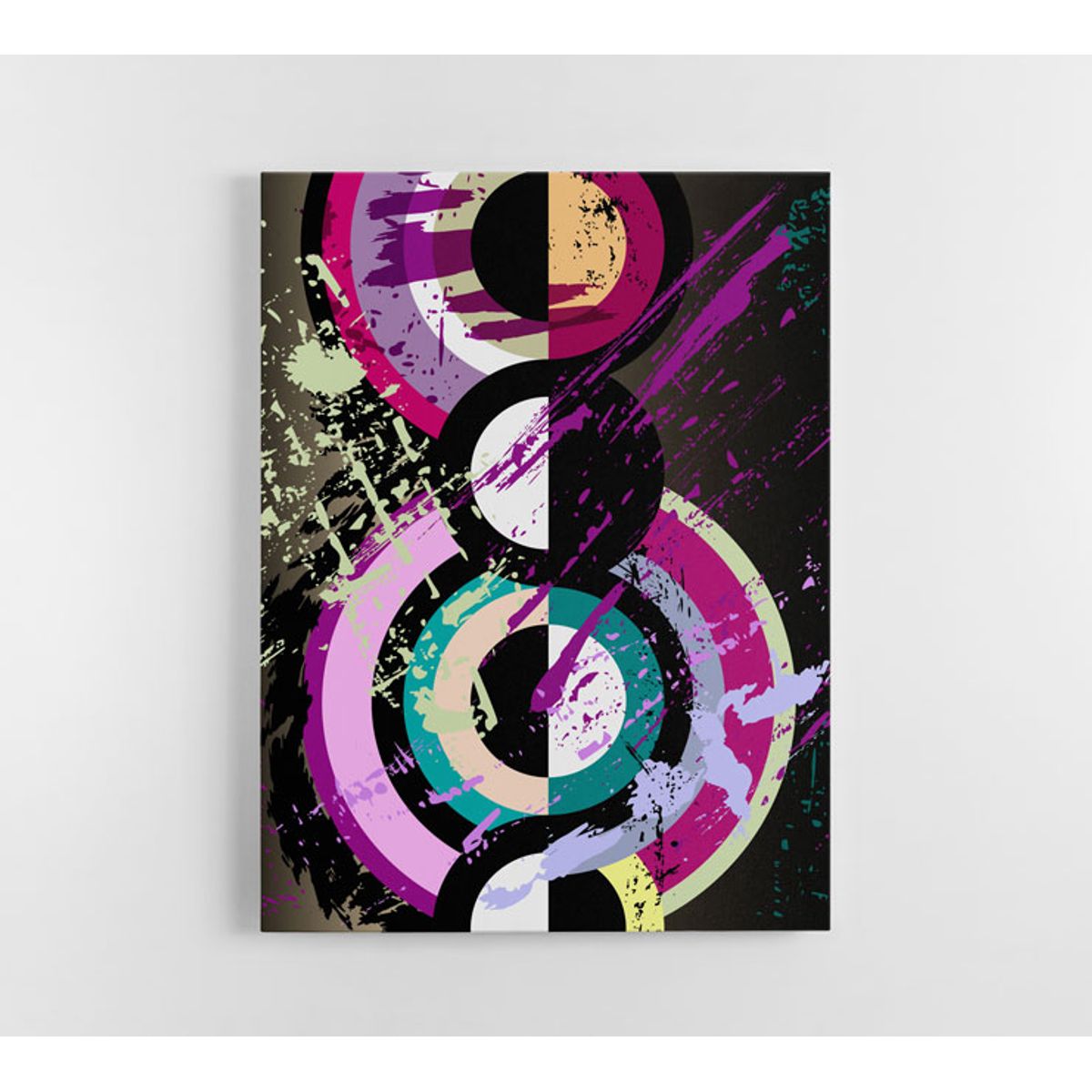 TAYRONA STORE - Cuadro En Lienzo Para La Sala Abstracto 095 75x100cm