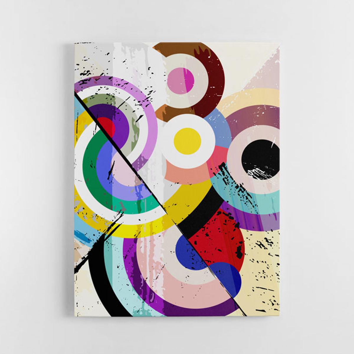 TAYRONA STORE - Cuadro En Lienzo Para La Sala Abstracto 098 30x40cm