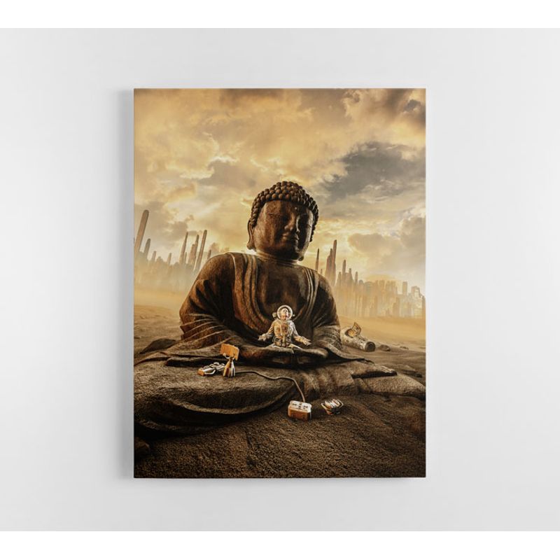 TAYRONA STORE - Cuadro En Lienzo Para La Sala Budda 78 60x80cm