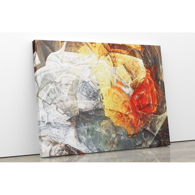 TAYRONA STORE - Cuadro En Lienzo Para La Sala Abstracto 147 50x40cm