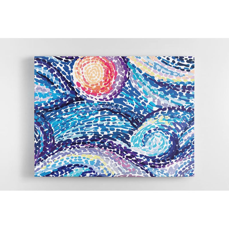 TAYRONA STORE - Cuadro En Lienzo Para La Sala Abstracto 118 125x100cm