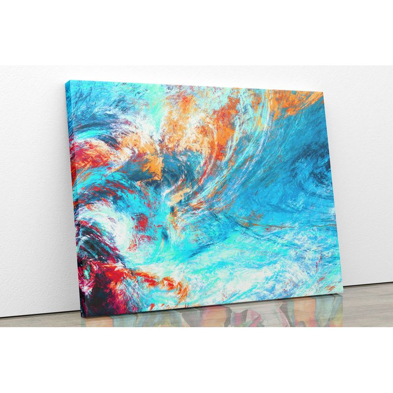 TAYRONA STORE - Cuadro En Lienzo Para La Sala Abstracto 134 75x60cm
