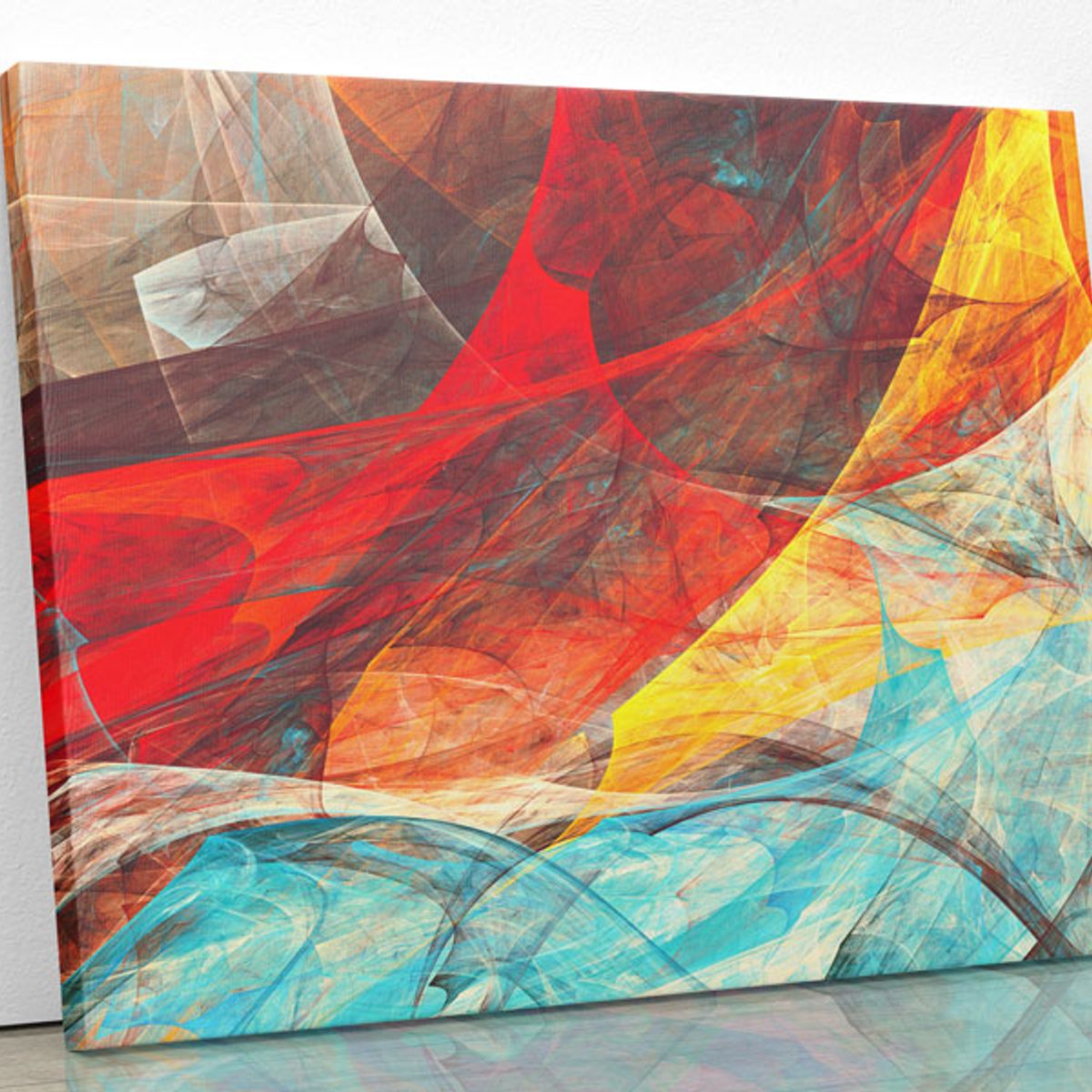 TAYRONA STORE - Cuadro En Lienzo Para La Sala Abstracto 168 100x80cm