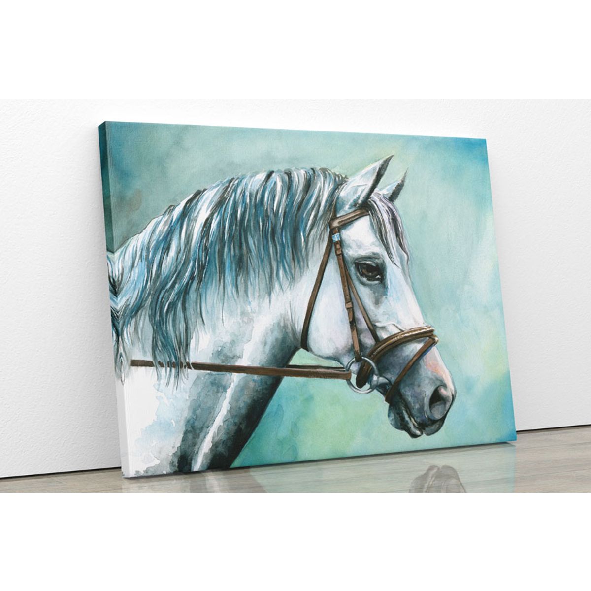 TAYRONA STORE - Cuadro En Lienzo Para La Sala Caballo 52 50x40cm