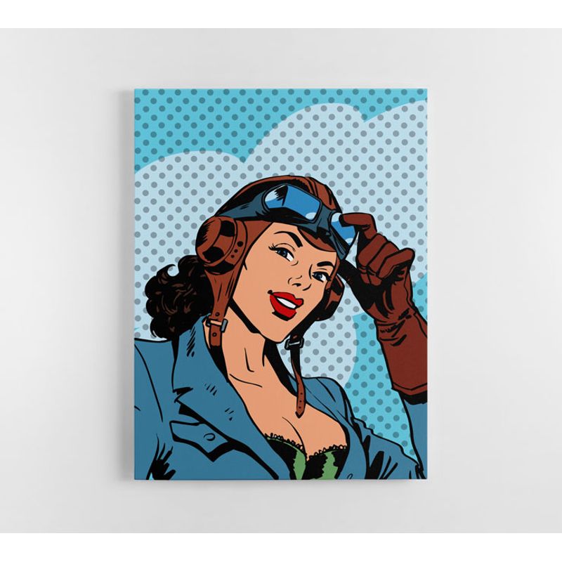 TAYRONA STORE - Cuadro En Lienzo Para La Sala Comic 04 75x100cm