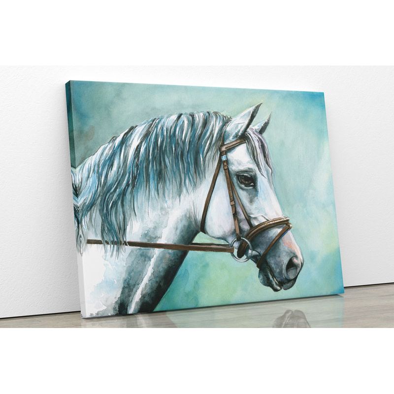 TAYRONA STORE - Cuadro En Lienzo Para La Sala Caballo 52 100x80cm