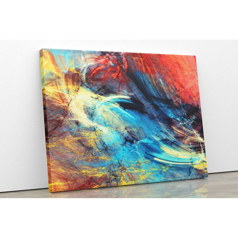 TAYRONA STORE - Cuadro En Lienzo Para La Sala Abstracto 175 125x100cm