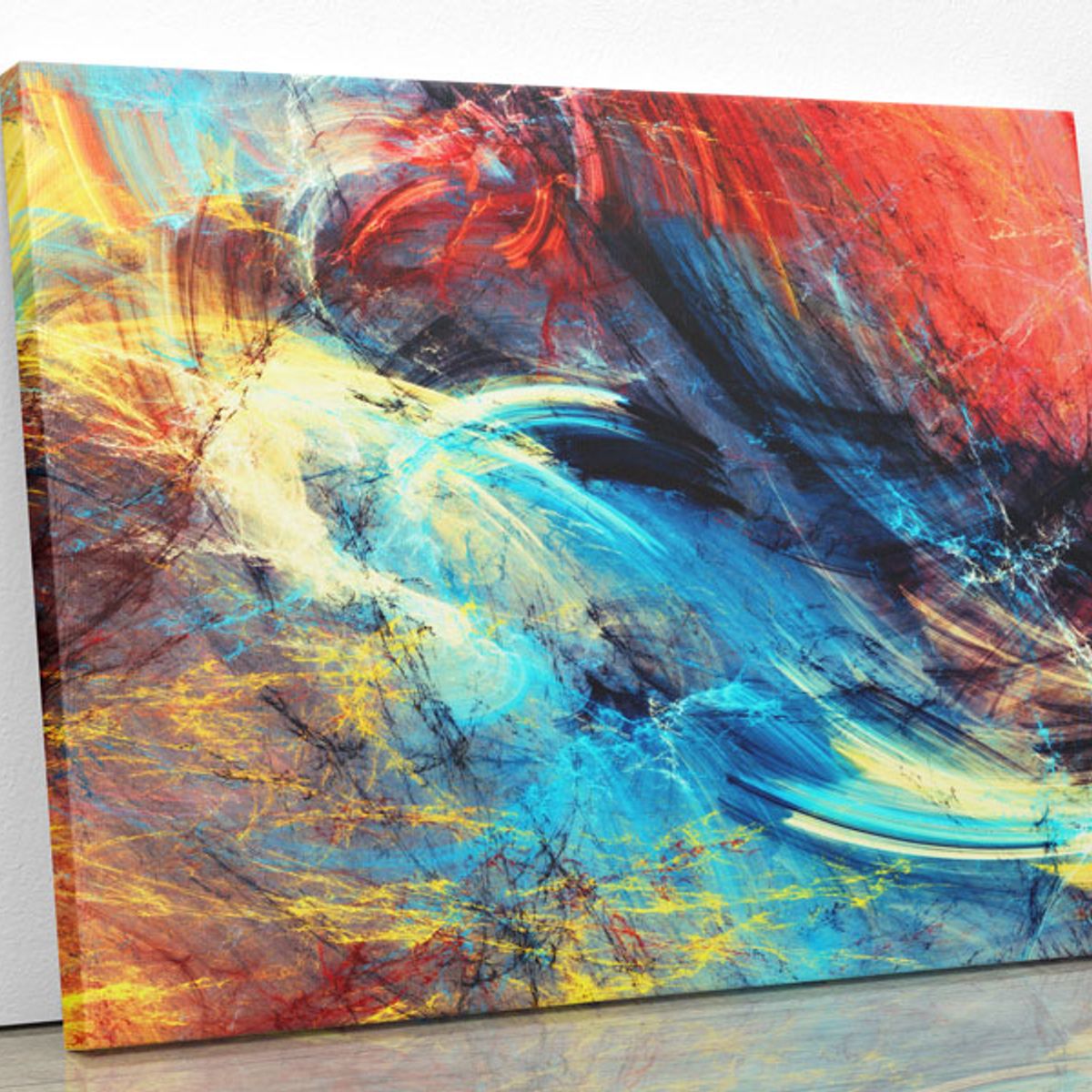 TAYRONA STORE - Cuadro En Lienzo Para La Sala Abstracto 175 75x60cm