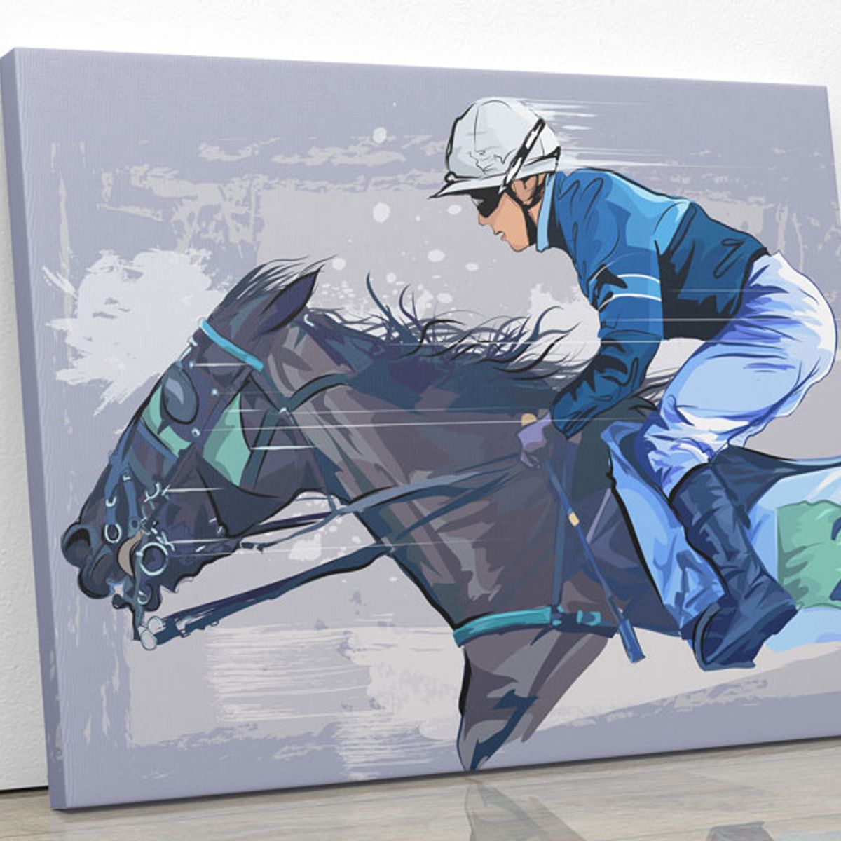TAYRONA STORE - Cuadro En Lienzo Para La Sala Caballo 57 100x80cm