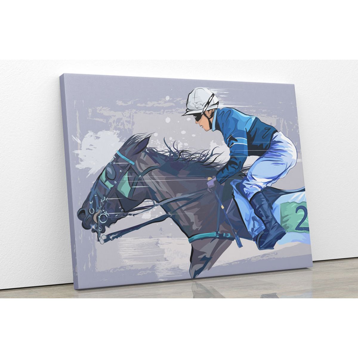 TAYRONA STORE - Cuadro En Lienzo Para La Sala Caballo 57 100x80cm