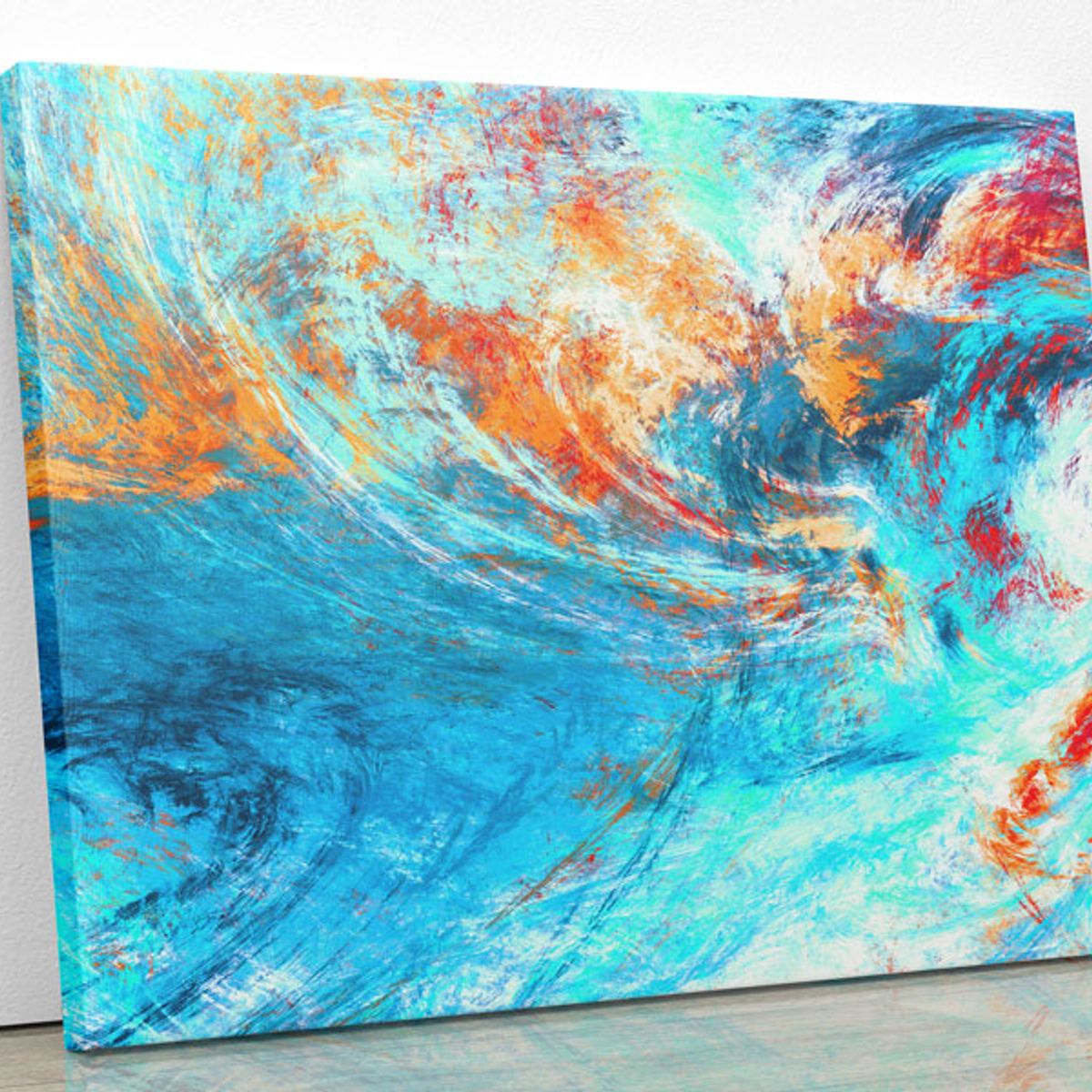 TAYRONA STORE - Cuadro En Lienzo Para La Sala Abstracto 156 75x60cm