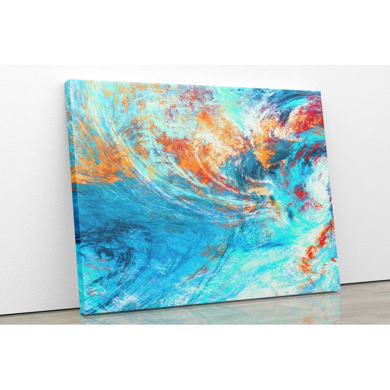 TAYRONA STORE - Cuadro En Lienzo Para La Sala Abstracto 156 150x120cm